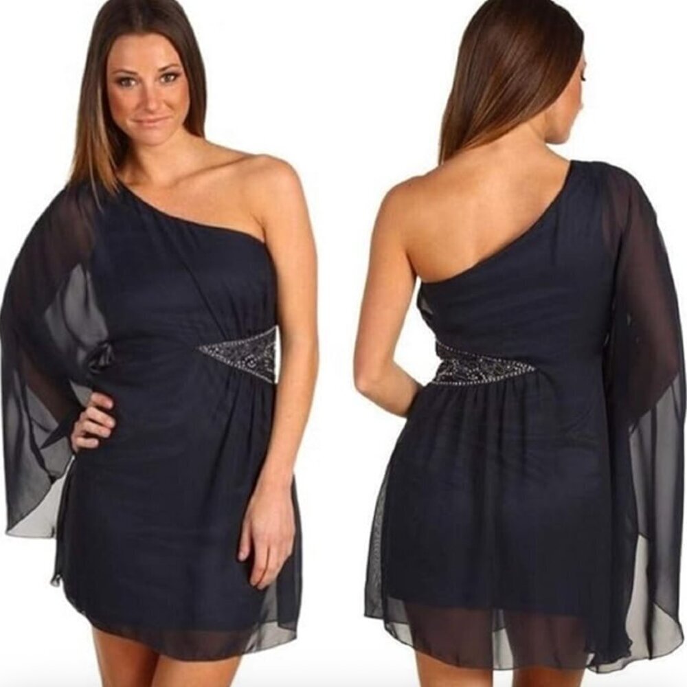 Free People Dancing in the Moonlight navy blue dress